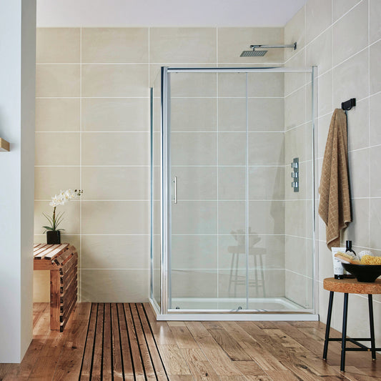 Sense6 1200mm sliding Shower Door - Chrome