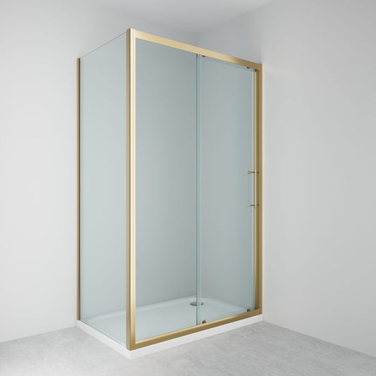 900mm Frameless Side Panel - Brushed Bass