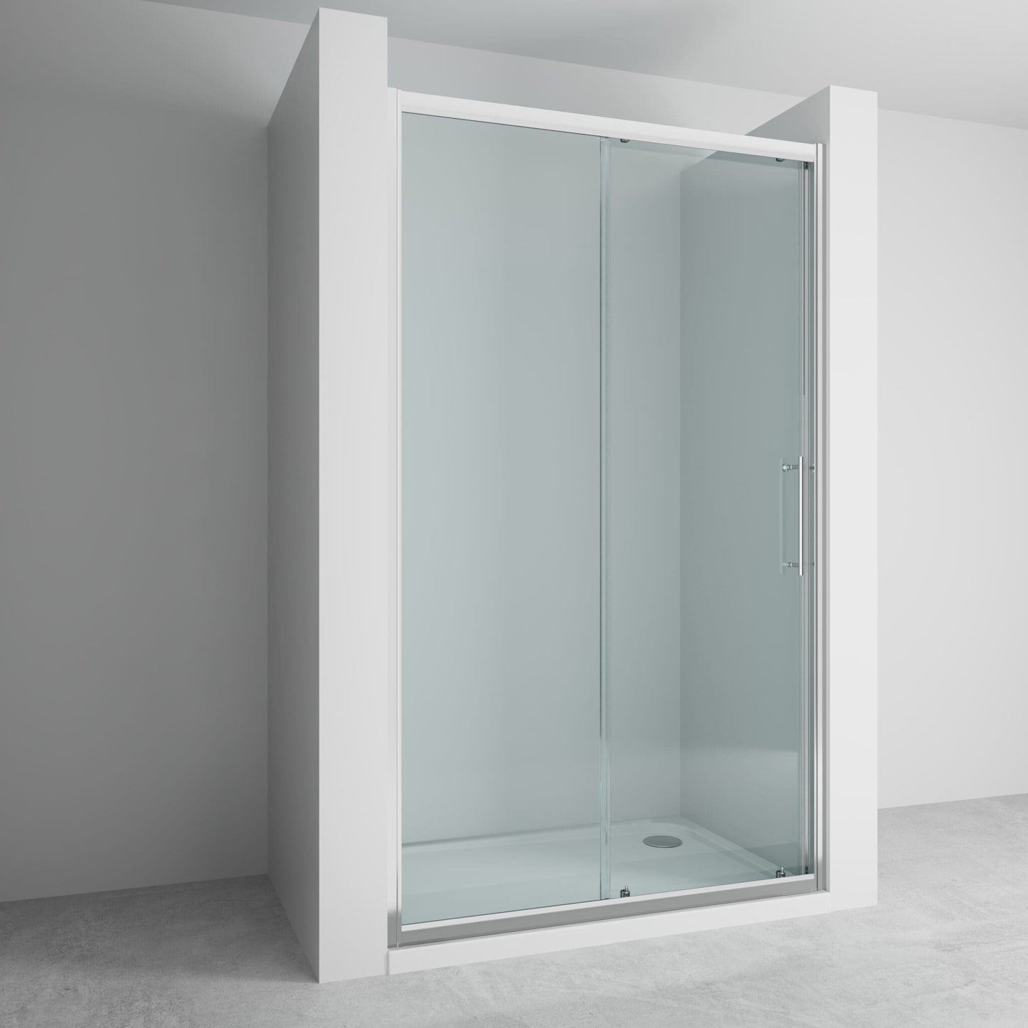 Lakes Enclosures 1700mm Sliding Shower Door - Chrome