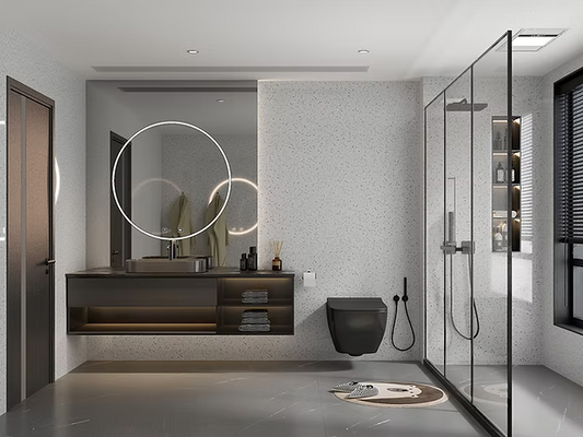 1m PVC Wall Panel - Terazzo Stone Premium matt