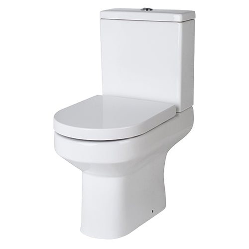 Asha Back to Wall Close Coupled Toilet & Seat